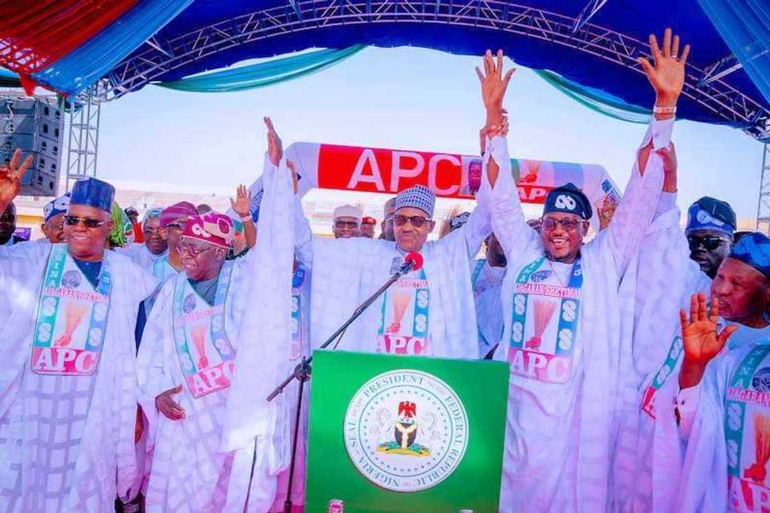 Buhari, Tinubu in Katsina/APC Presidential Campaign Rally Buhari, Tinubu in Katsina/APC Presidential Campaign Rally