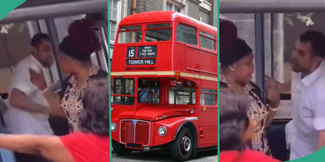 Nigerian lady in UK creates scene on bus after missing her destination Nigerian lady in UK creates scene on bus after missing her destination