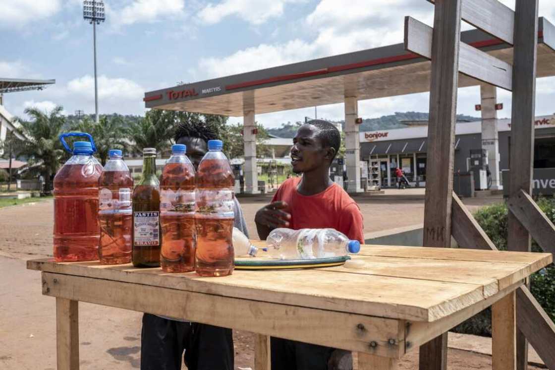 Black market petrol in Bangui costs up to 40 percent more than the government-fixed price