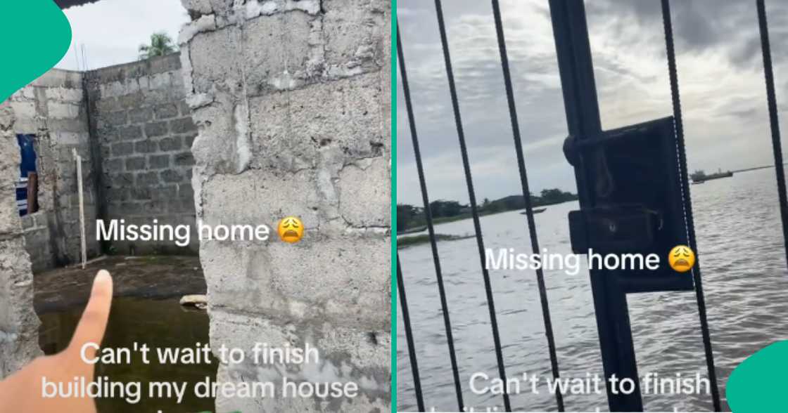 Lady worries people as she flaunts house she is building close to sea, video trends Lady worries people as she flaunts house she is building close to sea, video trends