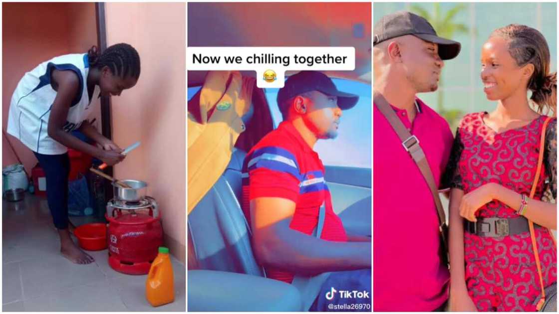 Sweet couple goals/lady stayed her poor boyfriend. Sweet couple goals/lady stayed her poor boyfriend.