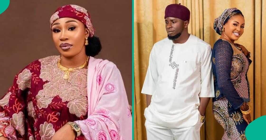 A woman posts her husband and his new wife as she congratulates them on their marriage. A woman posts her husband and his new wife as she congratulates them on their marriage.