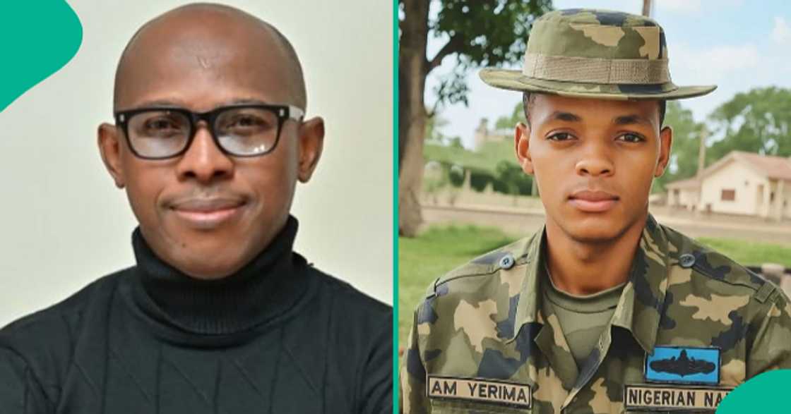 Man discloses the statement that the viral naval officer made that nearly made him cry. Man discloses the statement that the viral naval officer made that nearly made him cry.