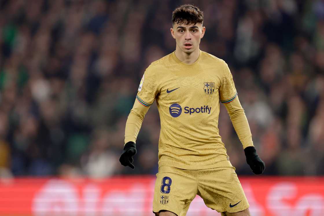 Pedri Gonzalez of FC Barcelona during the La Liga Santander match between Real Betis Sevilla v FC Barcelona Pedri Gonzalez of FC Barcelona during the La Liga Santander match between Real Betis Sevilla v FC Barcelona