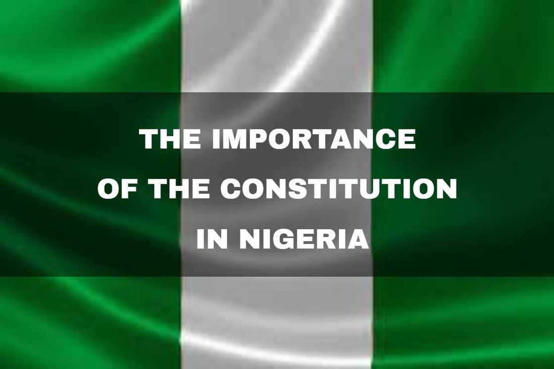 five importance of constitution in Nigeria five importance of constitution in Nigeria