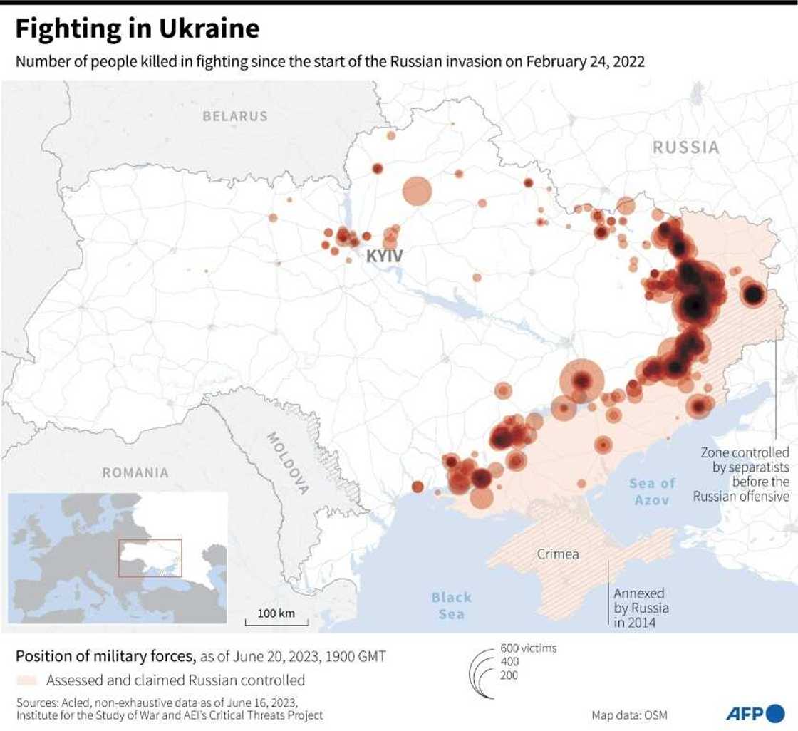 Fighting in Ukraine