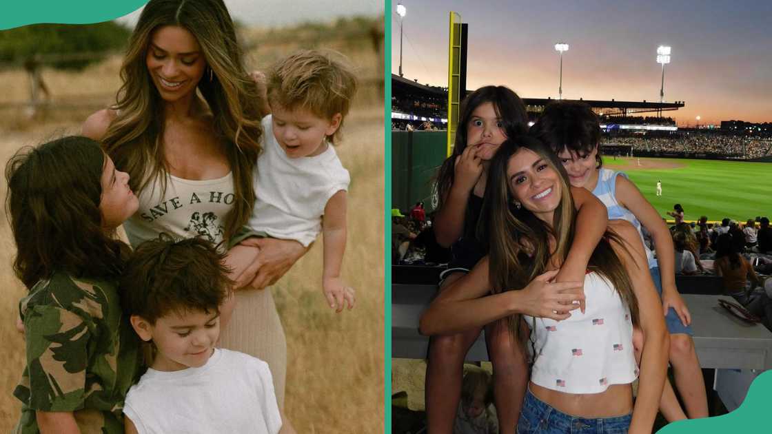 Reality TV star Taylor Frankie Paul with her kids