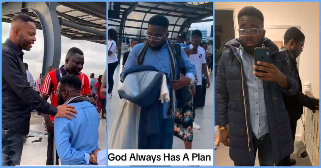 Photo of a Ghanaian man and his relatives Photo of a Ghanaian man and his relatives