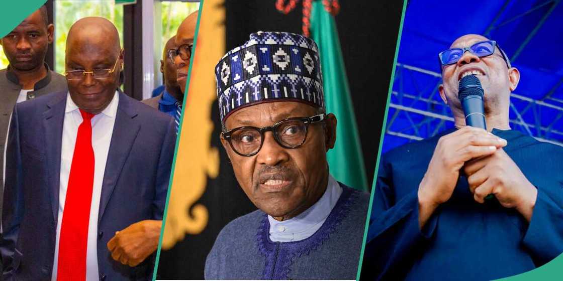 Buhari, Tinubu, Atiku, Obi Buhari, Tinubu, Atiku, Obi