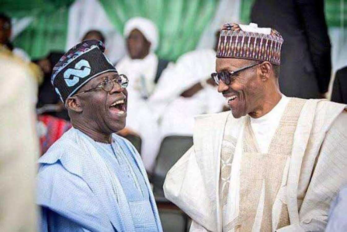 Buhari ya taya Bola Tinubu murna.