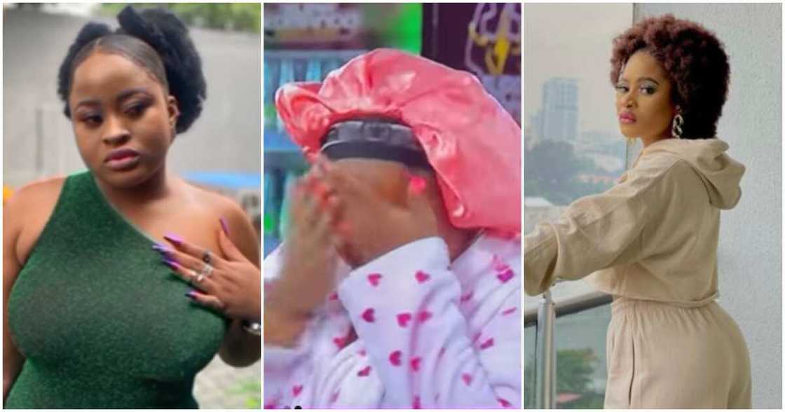 BBNaija housemates Amaka and Phyna BBNaija housemates Amaka and Phyna