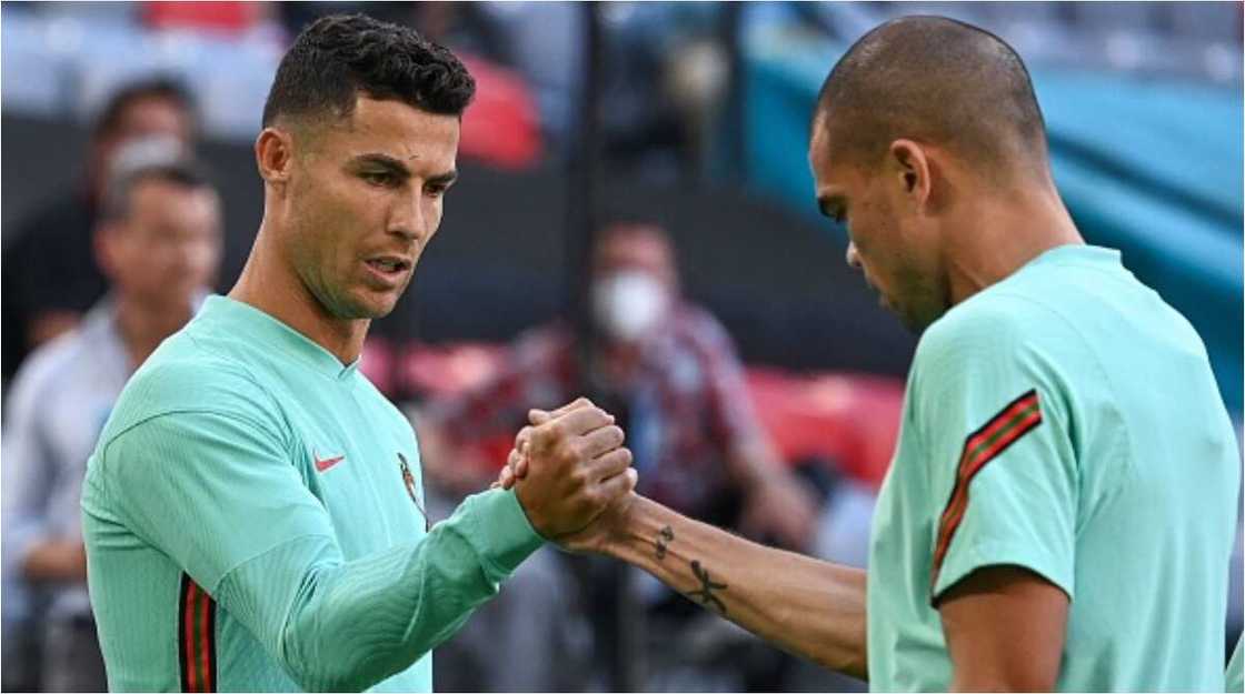 Captain Cristiano Ronaldo Bursts In to Laughter As He Pranks Fellow Teammate in Portugal Training Captain Cristiano Ronaldo Bursts In to Laughter As He Pranks Fellow Teammate in Portugal Training