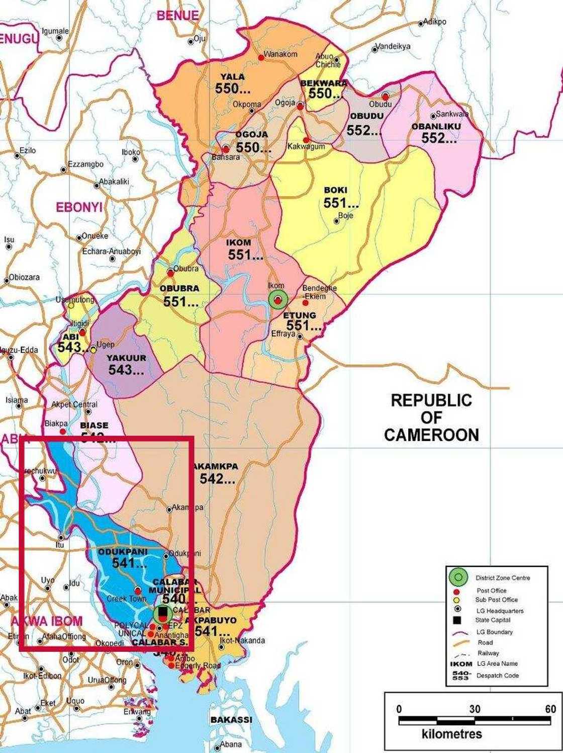 local governments in Cross River state