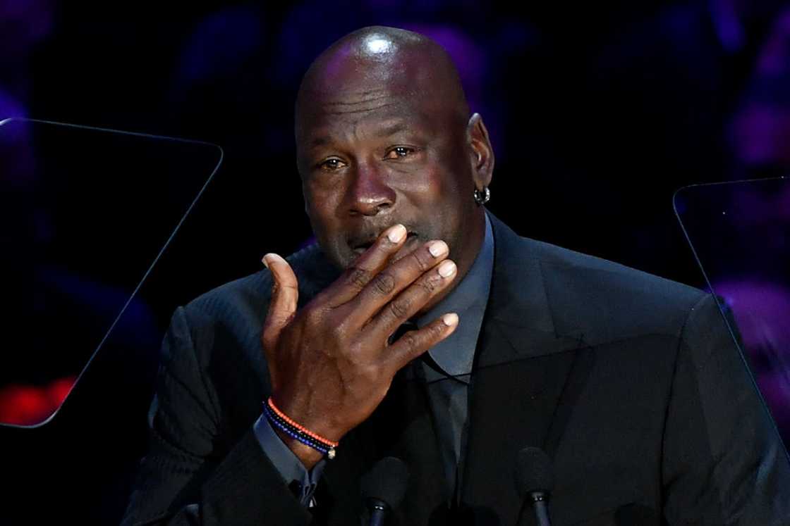 Michael Jordan at Staples Center on 24 February 2020 in Los Angeles, California. Michael Jordan at Staples Center on 24 February 2020 in Los Angeles, California.
