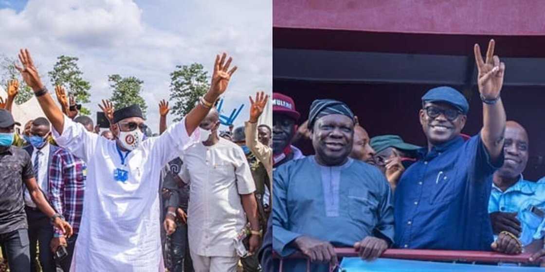 Tsoro ya cika zukatan al’umman Ondo yayinda aka kama yan daba a motar kamfen din Jegede, APC ta yi martani Tsoro ya cika zukatan al’umman Ondo yayinda aka kama yan daba a motar kamfen din Jegede, APC ta yi martani