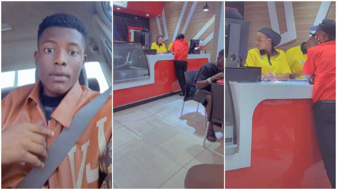 Beautiful lady working as waitress/man fell in love in restuarant. Beautiful lady working as waitress/man fell in love in restuarant.