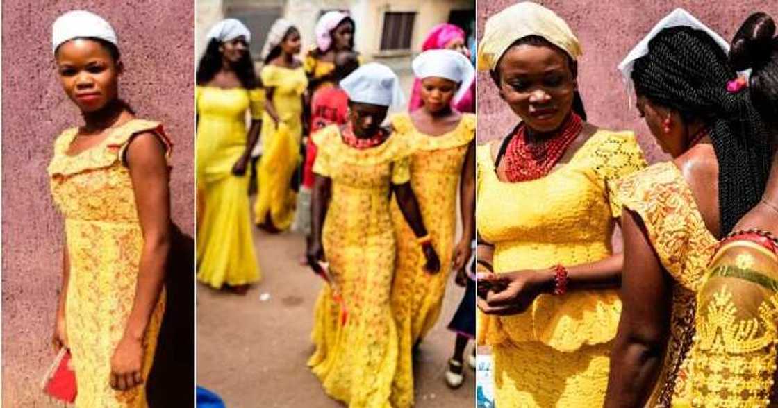 Couple arrive wedding on wrong date, asoebi Couple arrive wedding on wrong date, asoebi