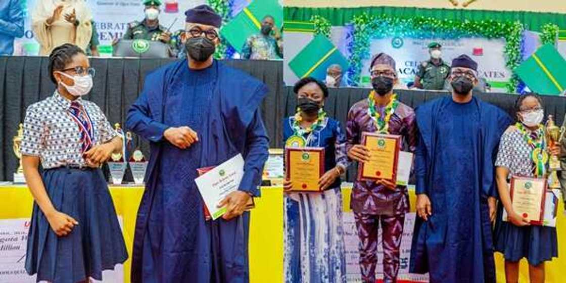 Governor Abiodun Rewards 15-Year-Old Student who Defeated UK, US pupils to Emerge Global Maths Champion Governor Abiodun Rewards 15-Year-Old Student who Defeated UK, US pupils to Emerge Global Maths Champion