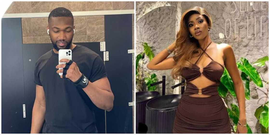 Photos of Deji and Modella. Photos of Deji and Modella.