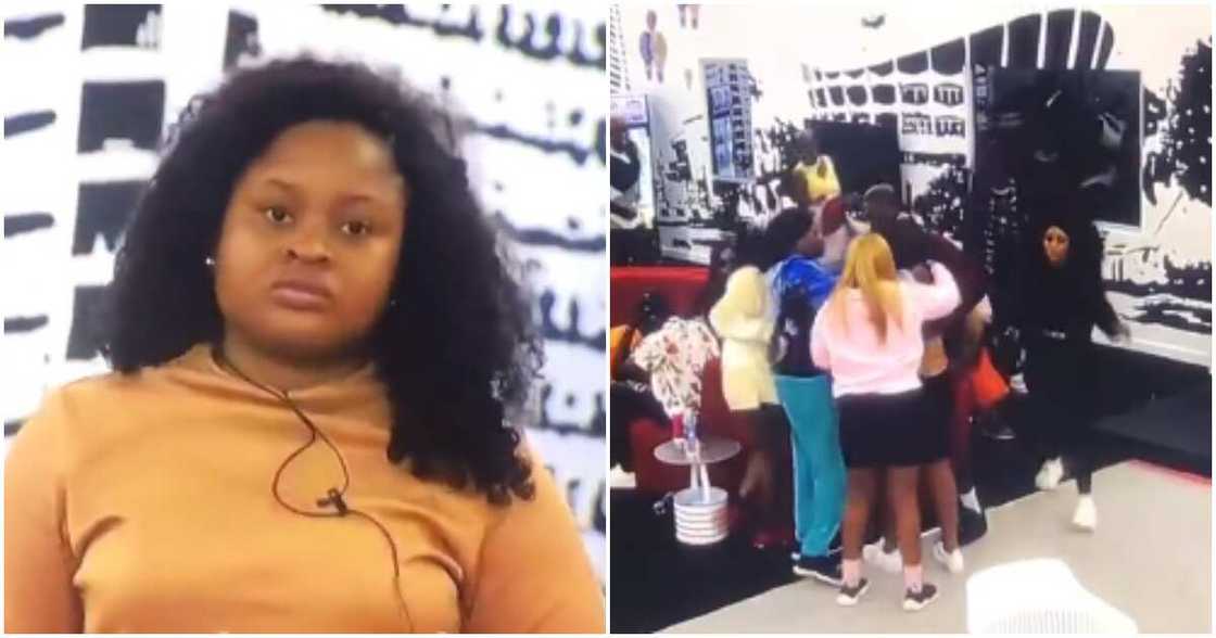 Amaka gets evicted from BBNaija show. Amaka gets evicted from BBNaija show.