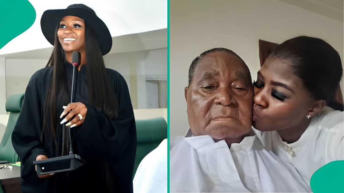 Natasha Osawaru celebrates her billionaire grandpa Igbinedion ahead of his birthday.