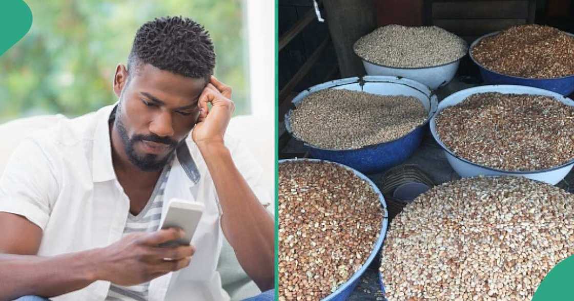 Nigerian man shares new price of cup of beans, cries out Nigerian man shares new price of cup of beans, cries out