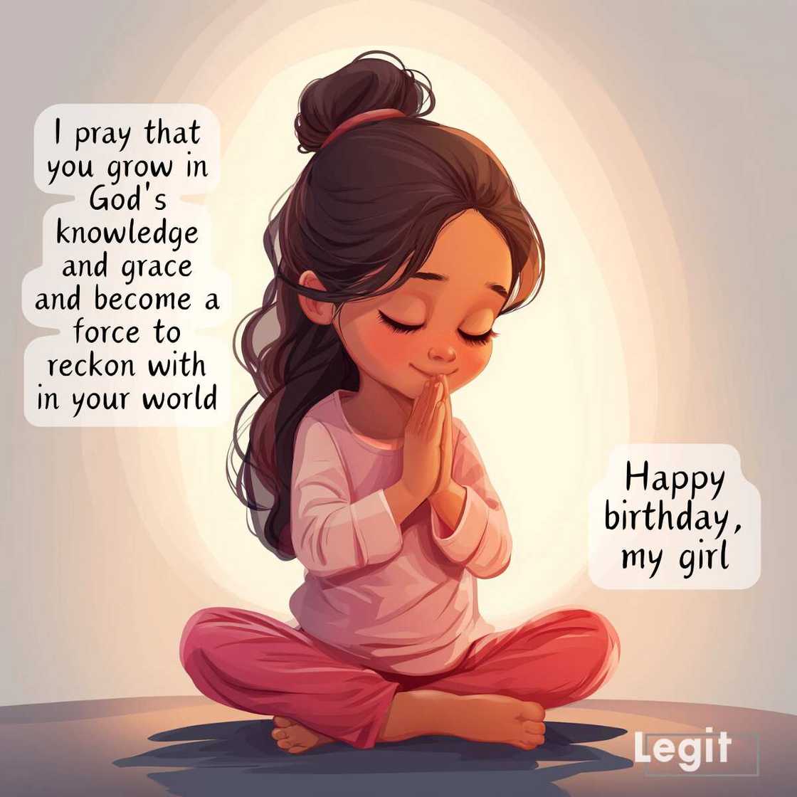 An adorable birthday prayer for my daughter An adorable birthday prayer for my daughter
