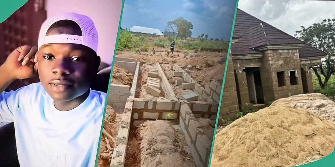 Nigerian man shows off his building project Nigerian man shows off his building project