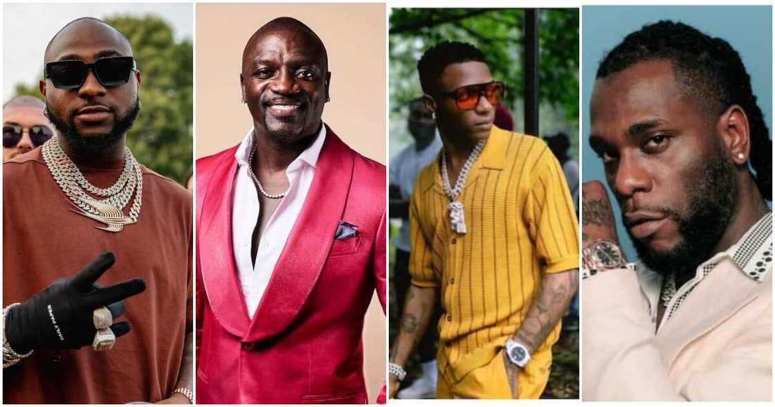 Akon, Wizkid, Davido, Burna Boy, Afrobeats Akon, Wizkid, Davido, Burna Boy, Afrobeats
