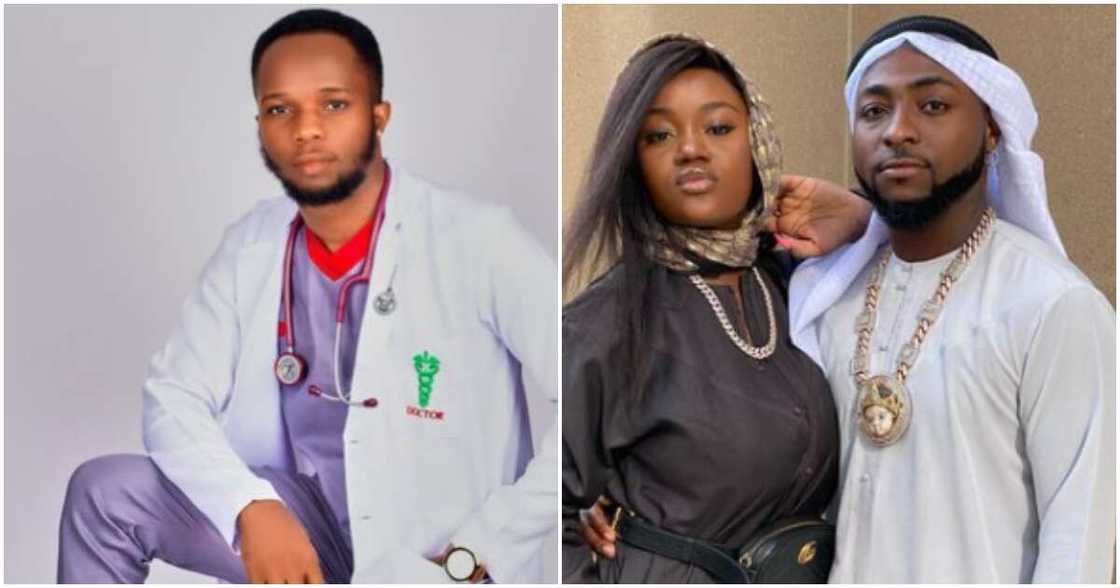 Dr Penking with Davido and Chioma Dr Penking with Davido and Chioma