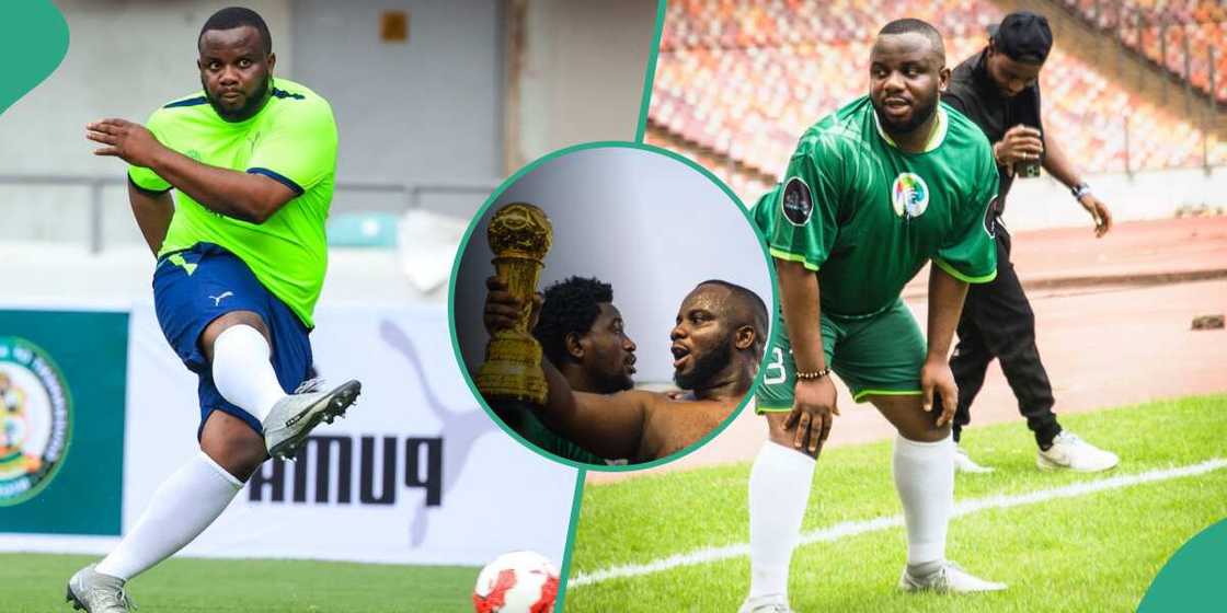 Sabinus plays in another charity match. Sabinus plays in another charity match.