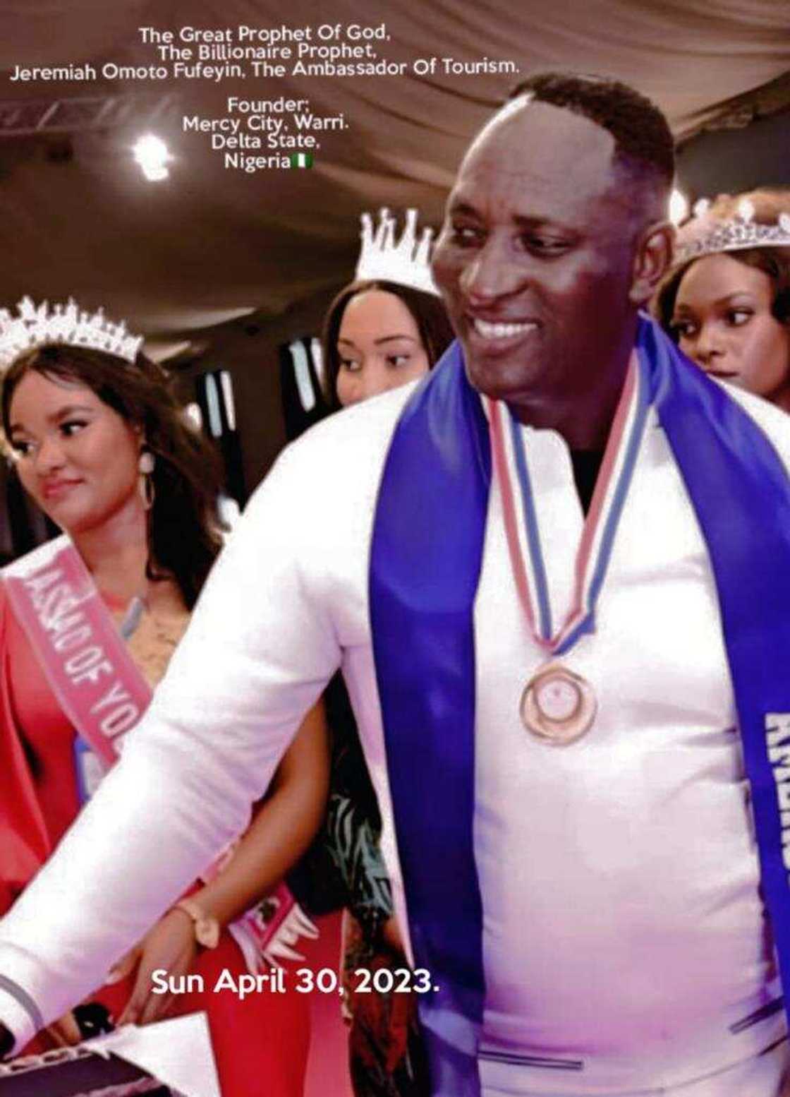 Prophet Jeremiah Omoto Fufeyin Honoured with Tourism Award for Promoting Peace and Harmony among Nigerians Prophet Jeremiah Omoto Fufeyin Honoured with Tourism Award for Promoting Peace and Harmony among Nigerians