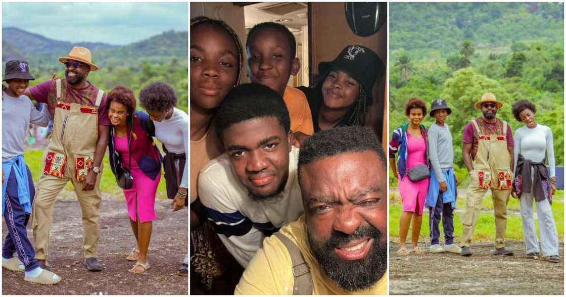 Photos of Kunle Afolayan and his kids Photos of Kunle Afolayan and his kids