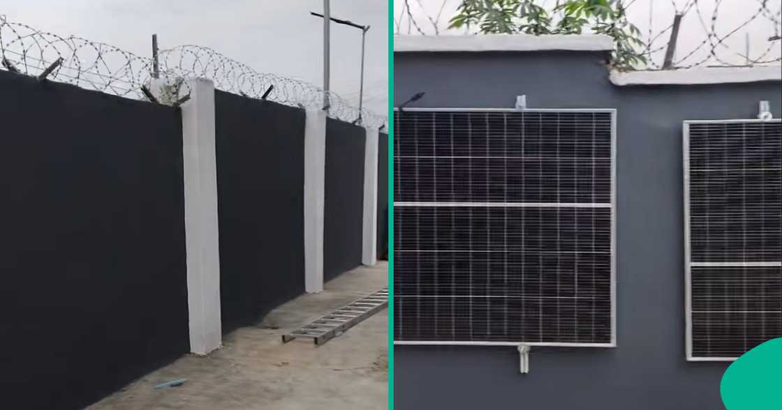 Solar engineer goes viral for installing solar panels on the walls of a building.