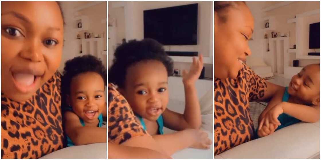 Ruth Kadiri and Lookalike Daughter Melt Hearts of Nigerians With Adorable Video As They Sing Nursery Rhymes Ruth Kadiri and Lookalike Daughter Melt Hearts of Nigerians With Adorable Video As They Sing Nursery Rhymes