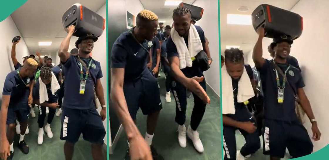 Super Eagles' dance at AFCON.