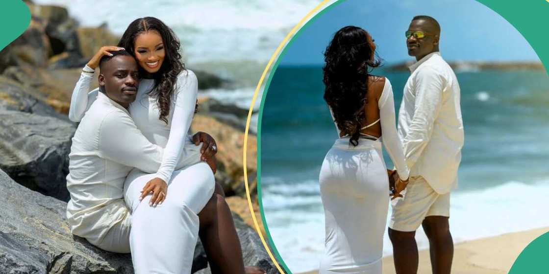 Clips from Wofai Fada and Taiwo Cole's engagement post. Clips from Wofai Fada and Taiwo Cole's engagement post.