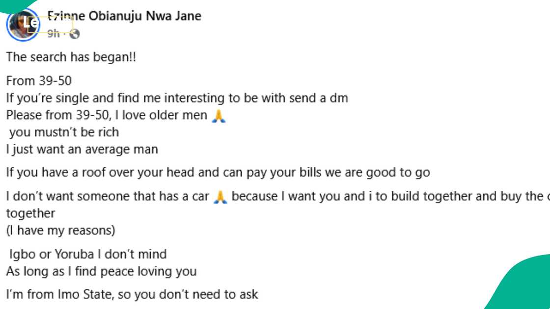Lady, 25, opens her DM for single men to woo her, gives condition for interested suitors