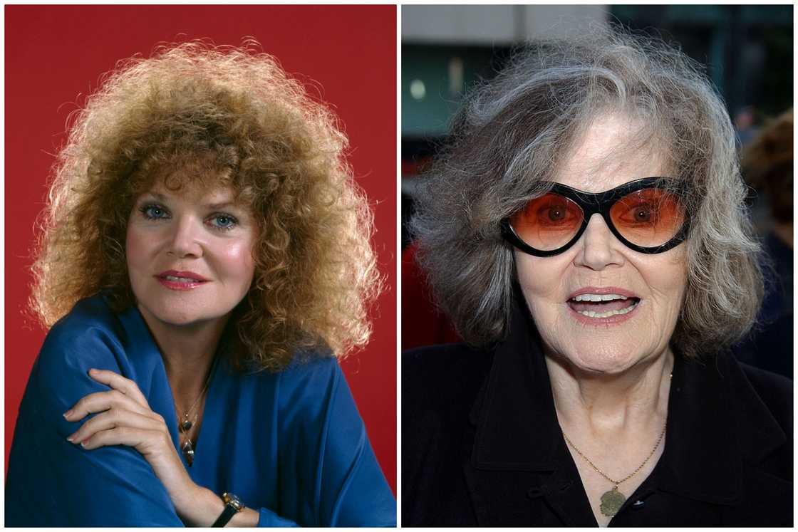 Actress Eileen Brennan poses for a portrait photo (L). The actress attends an event in Beverly Hills, California (R)