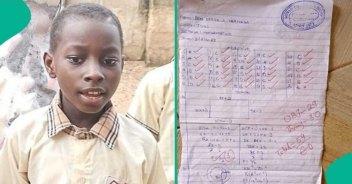 JSS 3 student trends online after scoring 59 over 60 in mathematics JSS 3 student trends online after scoring 59 over 60 in mathematics