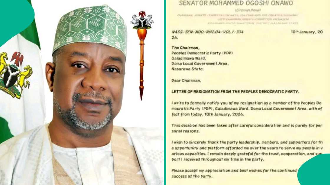 Nasarawa Senator resigns from PDP Nasarawa Senator resigns from PDP