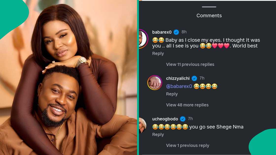 Nosa Rex and wife exchange words Nosa Rex and wife exchange words