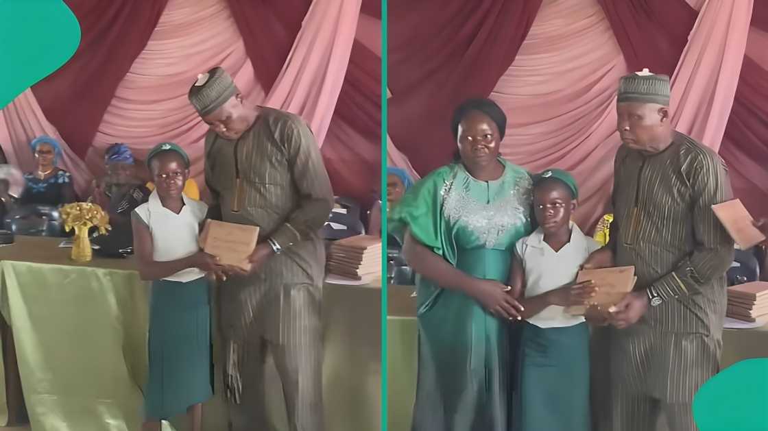 A little girl gets recognised after winning multiple awards at her school's graduation day