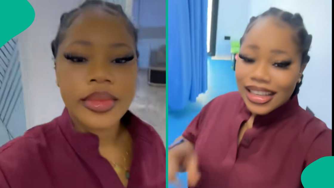 Lady laments the small salary she is receiving. Lady laments the small salary she is receiving.