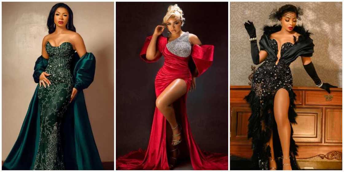 BBNaija star Liquorose wears three red-carpet dresses BBNaija star Liquorose wears three red-carpet dresses