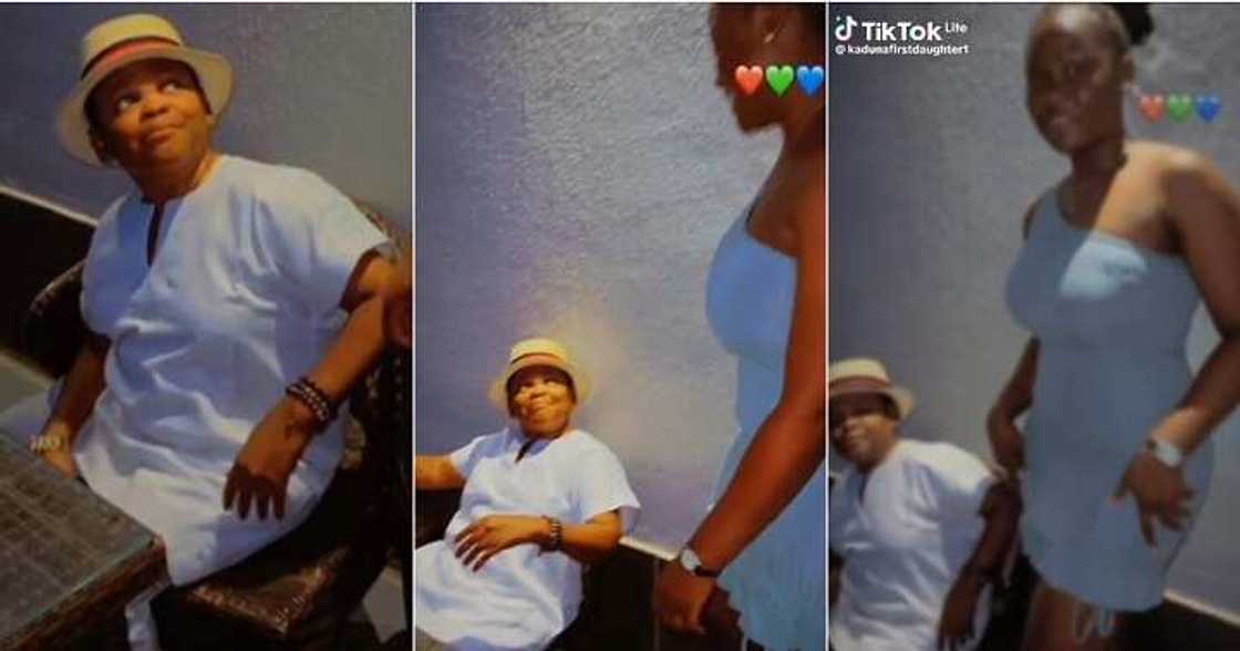 Lady shares romantic video with Pawpaw Lady shares romantic video with Pawpaw