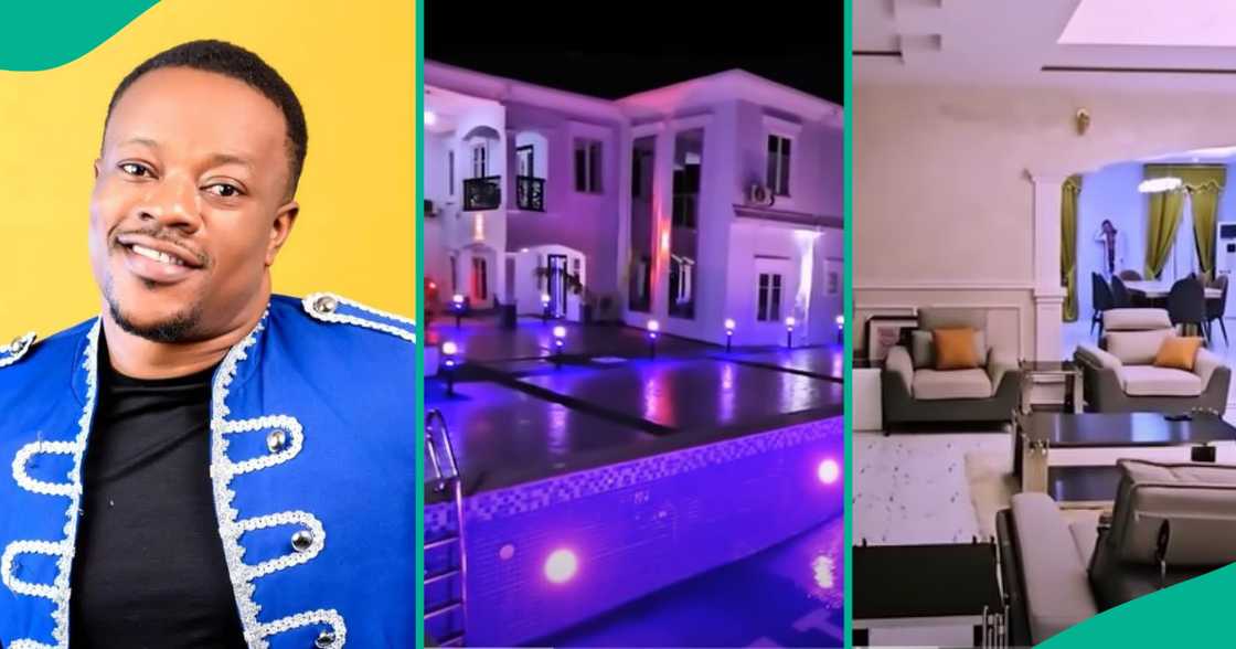 Lanre Teriba shows off his mansion.