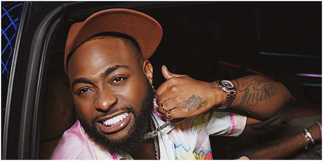 Davido in his 2023 Maybach Davido in his 2023 Maybach