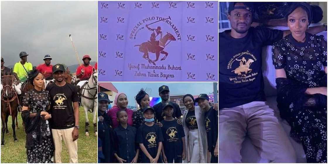 President Buhari's son Yusuf and his fiancee Zahra Ado-Bayero President Buhari's son Yusuf and his fiancee Zahra Ado-Bayero