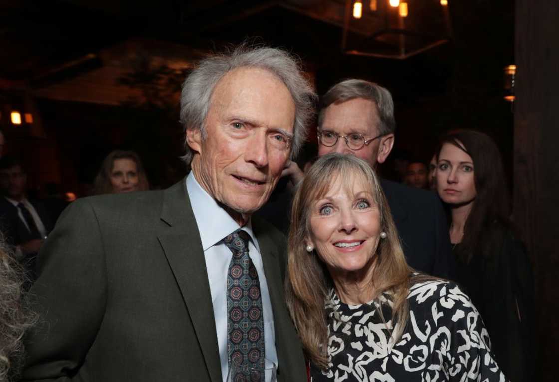 Clint Eastwood and Laurie Eastwood (R) seen at Warner Bros. Pictures Clint Eastwood and Laurie Eastwood (R) seen at Warner Bros. Pictures